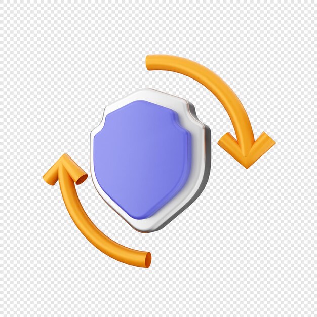 Las flechas de protección de seguridad del escudo 3D se recargan en tiempo real.