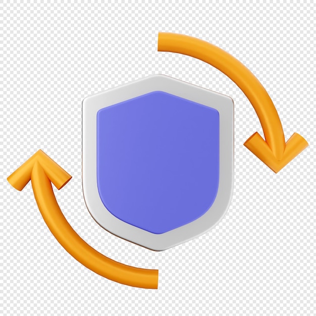 Las flechas de protección de seguridad del escudo 3D se recargan en tiempo real.