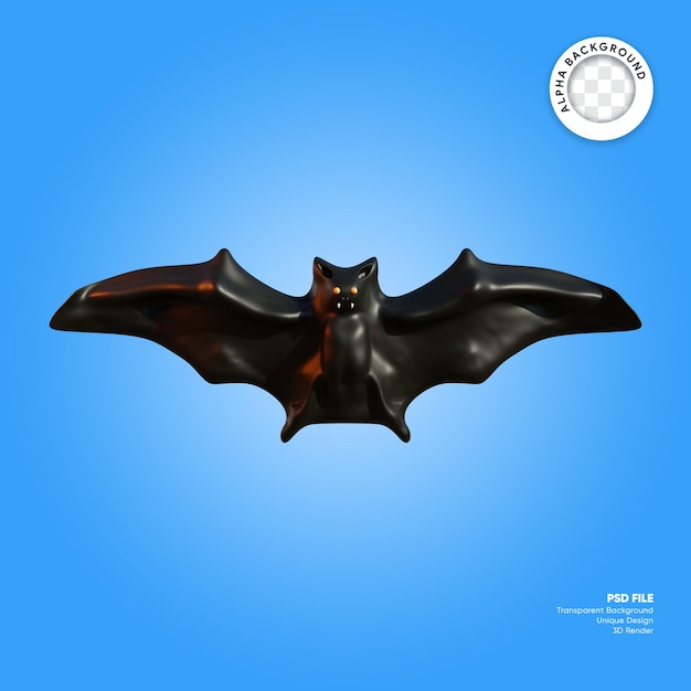 Fledermaus halloween 3d-element gespenstisch