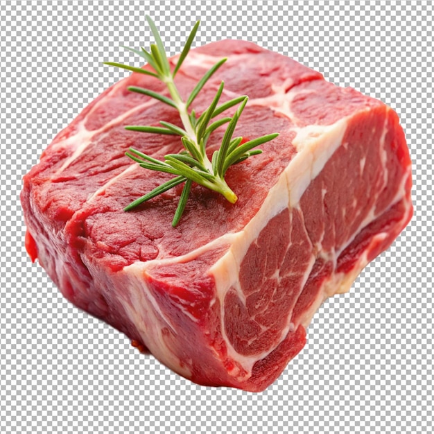 Fleisch auf durchsichtigem Hintergrund