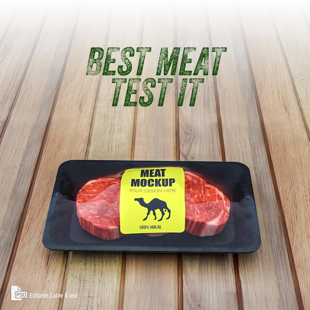 Fleisch-Mockup-Verpackung-PSD-Datei