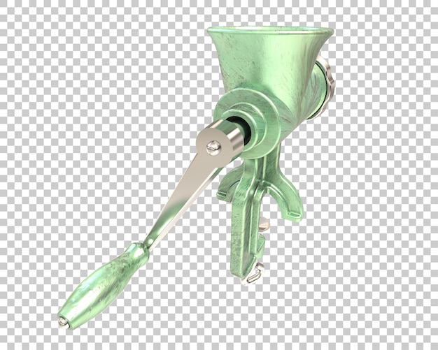 Fleischmäher isoliert auf durchsichtigem Hintergrund 3D-Rendering-Illustration