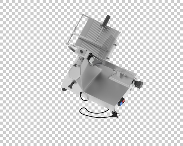 Fleischschneider isoliert auf durchsichtigem Hintergrund 3D-Rendering-Illustration