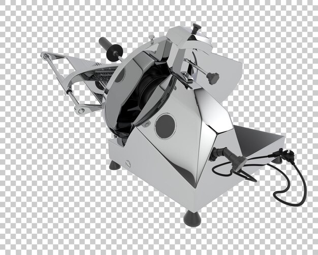 Fleischschneider isoliert auf durchsichtigem Hintergrund 3D-Rendering-Illustration