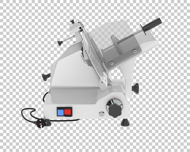 Fleischschneider isoliert auf durchsichtigem Hintergrund 3D-Rendering-Illustration