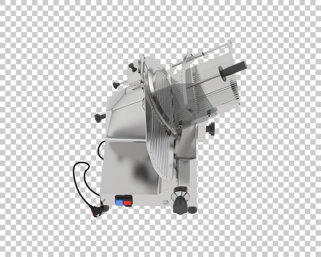 Fleischschneider isoliert auf durchsichtigem Hintergrund 3D-Rendering-Illustration