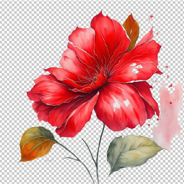 Fleur à l'aquarelle