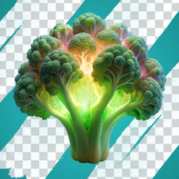 Fleur De Brocoli Bio-luminescente Naturelle