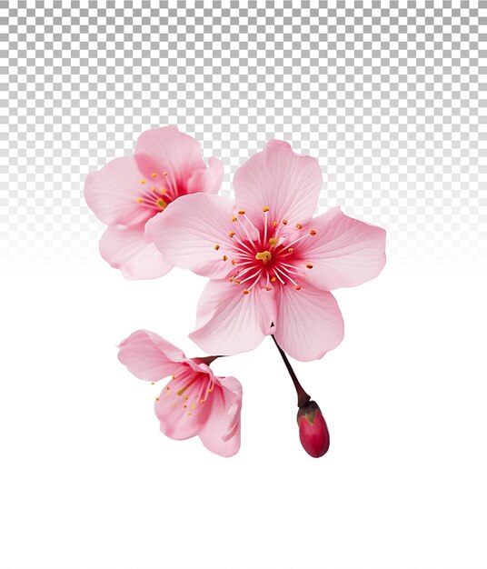 PSD la fleur de cerisier en png isolée et transparente