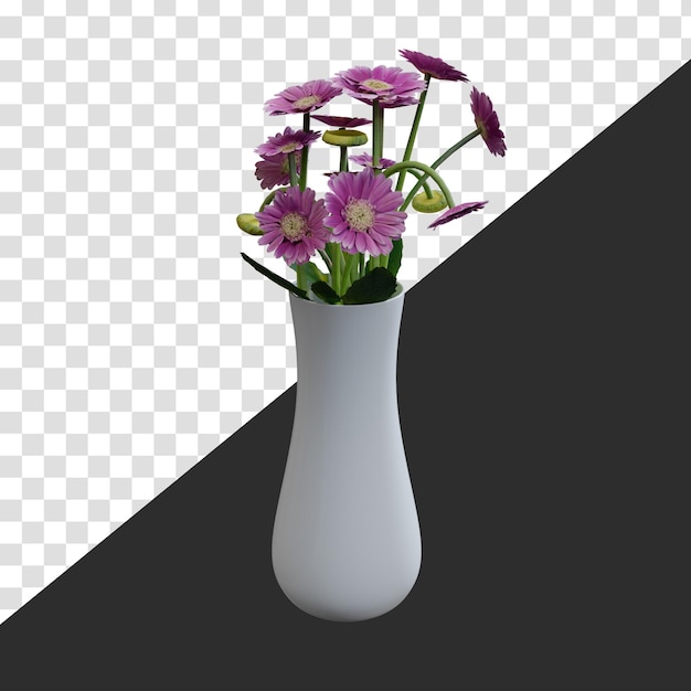 PSD fleur dans un vase