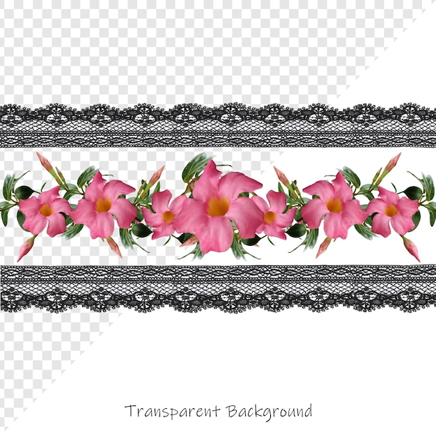Fleur avec fond transparent