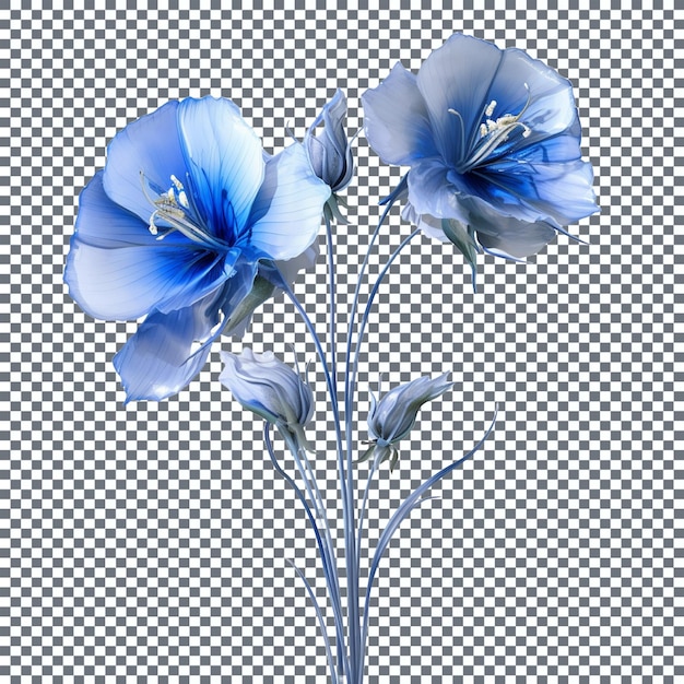 PSD fleur d'iris bleu