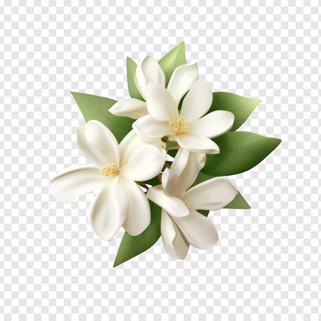 Fleur De Jasmin Sur Fond Transparent Psd