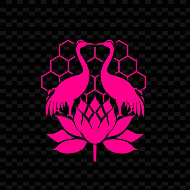 PSD une fleur de lotus rose avec une fleur rose dessus