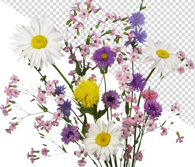 PSD fleur de marguerite fiesta png