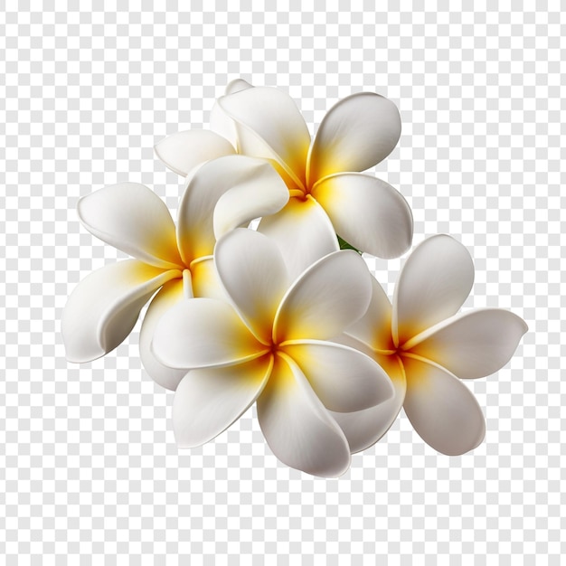 PSD fleur de plumeria isolée sur fond transparent