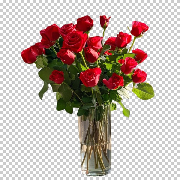 PSD fleur de rose et bouquet png isolés sur un fond transparent