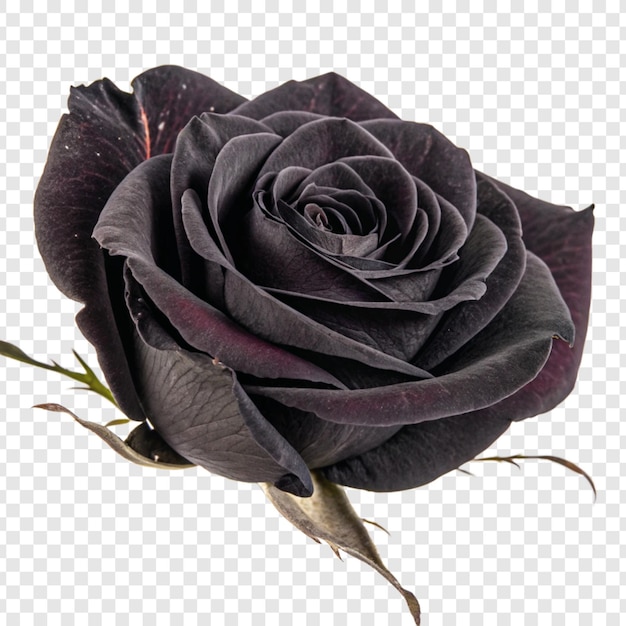 Fleur de rose png isolée sur un fond transparent