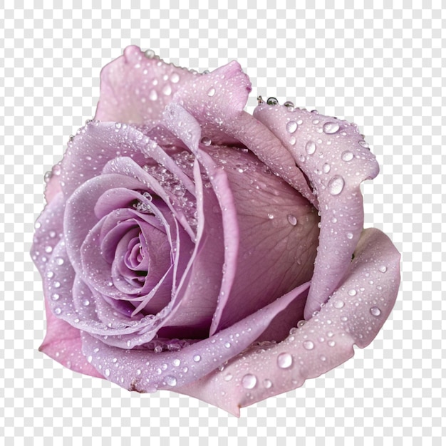 Fleur de rose png isolée sur un fond transparent