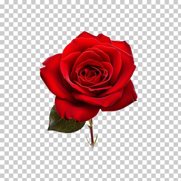 Fleur Rouge Une Rose Rouge Une Fleur Rouge Png Clipart Isolé Fond Transparent