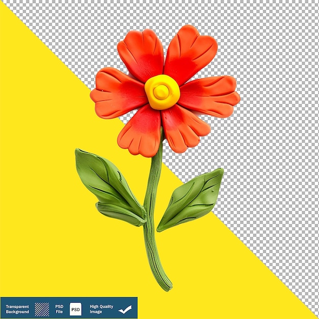 Une Fleur Simple Sur Un Fond Transparent Png Psd