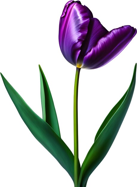 PSD une fleur de tulipes colorée générée par aig.