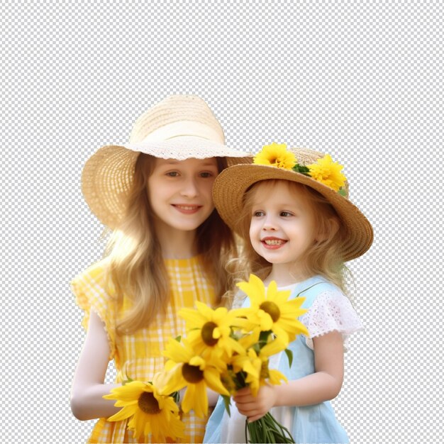 Des Fleurs De Printemps Sur Un Fond Transparent