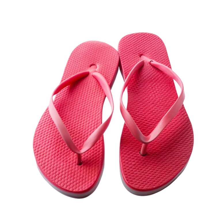 PSD flip-flop de fotografía transparente