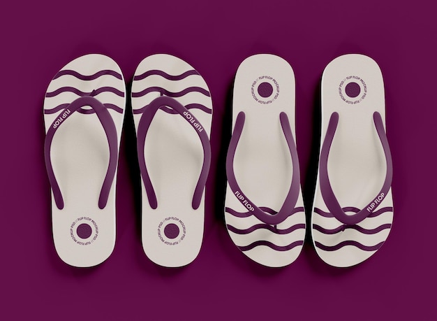 PSD flip flops mockup