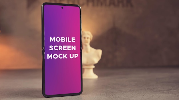 Flip Mobile mockup Flip screen mockup PSD mockup Samsung mobile mockup Phone mockup