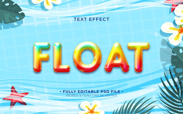 Float-text-effekt