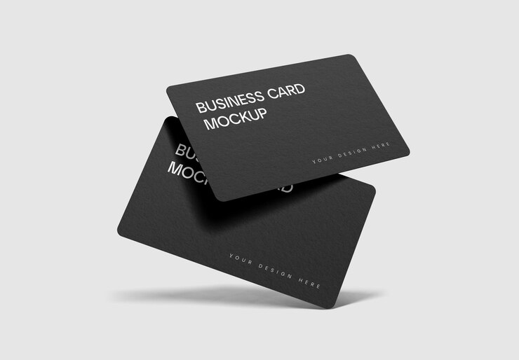 Floating Business Card Mockup