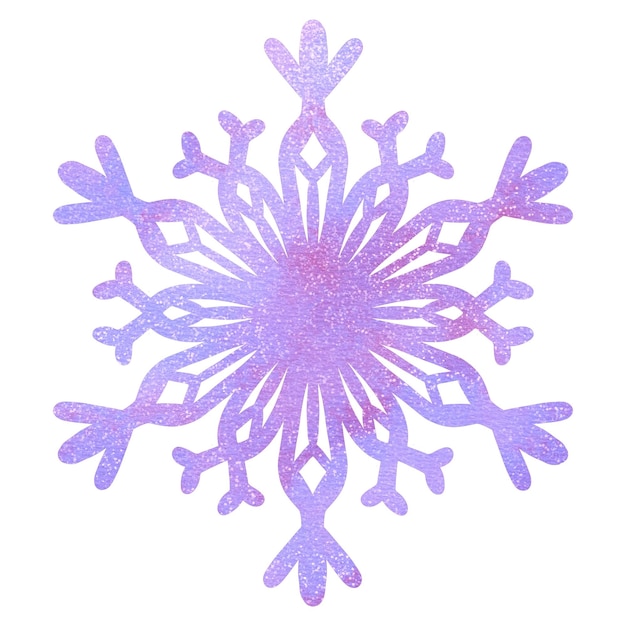 PSD le flocon de neige scintillant violet 9