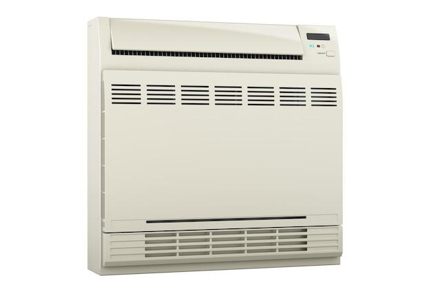 Floor Standing Air Conditioner 3D-Rendering isoliert auf transparentem Hintergrund