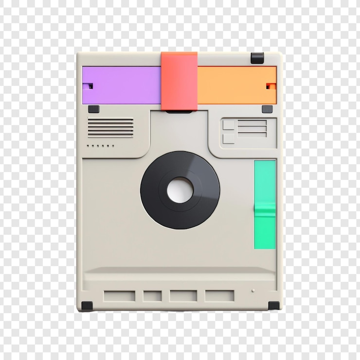 PSD floppy disk isolato su sfondo trasparente