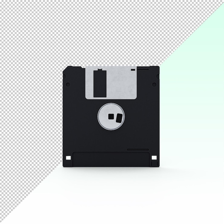 PSD floppy disk isolato