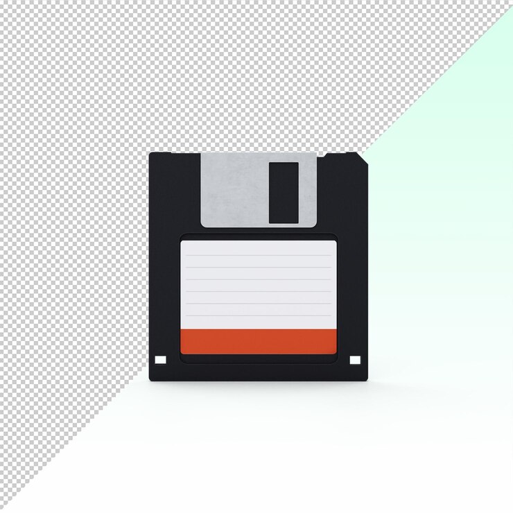 PSD floppy disk isolato
