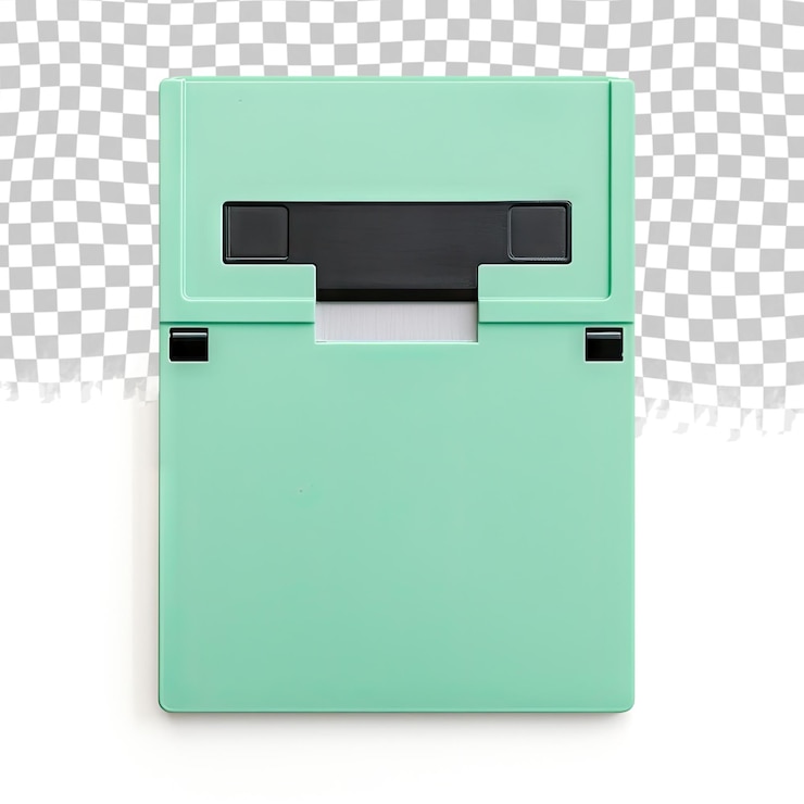 PSD floppy disk magnetico isolato su sfondo trasparente