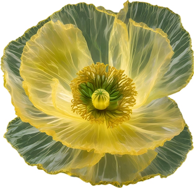 PSD la flor de la amapola un primer plano de una linda flor de amapola