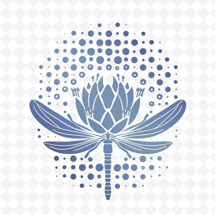 PSD una flor azul con una flor azul