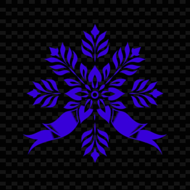 PSD una flor azul que está en un fondo negro