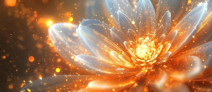 PSD una flor brillante con un fondo cálido