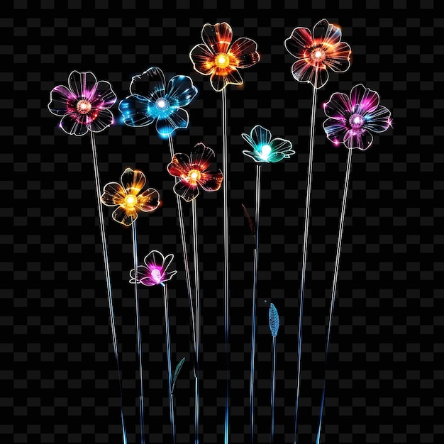 PSD una flor colorida con colores azules y rosados se muestra en la esquina inferior derecha