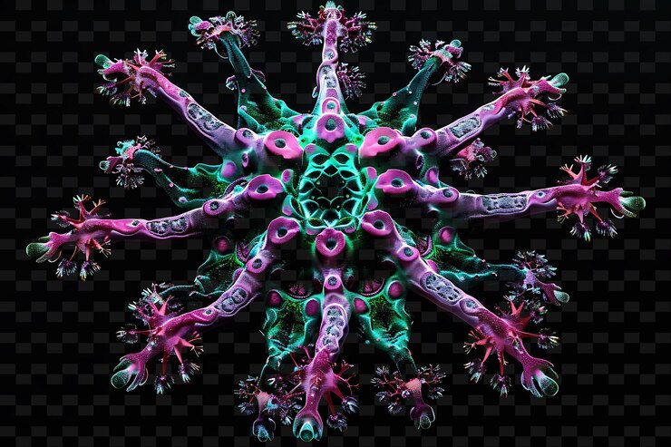 PSD una flor colorida que se llama la palabra quot en él quot