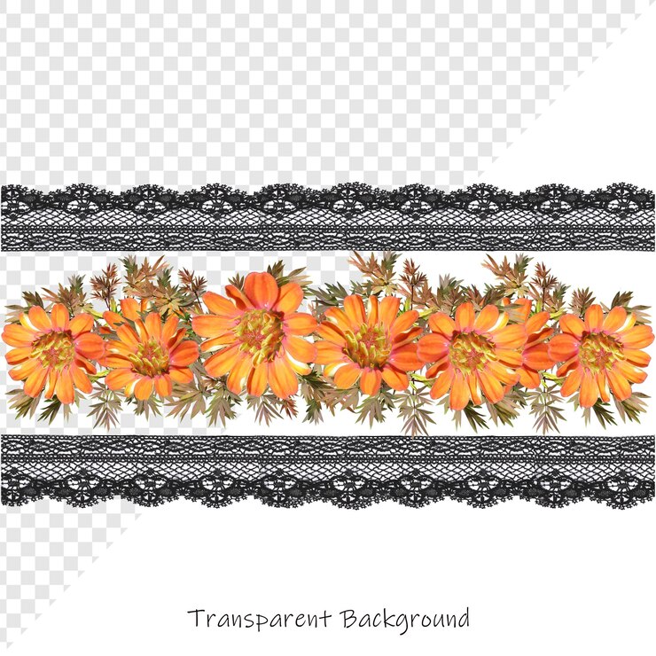 PSD flor com fundo transparente