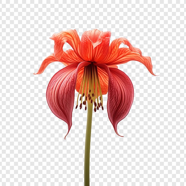Flor de la corona imperial aislada sobre fondo transparente