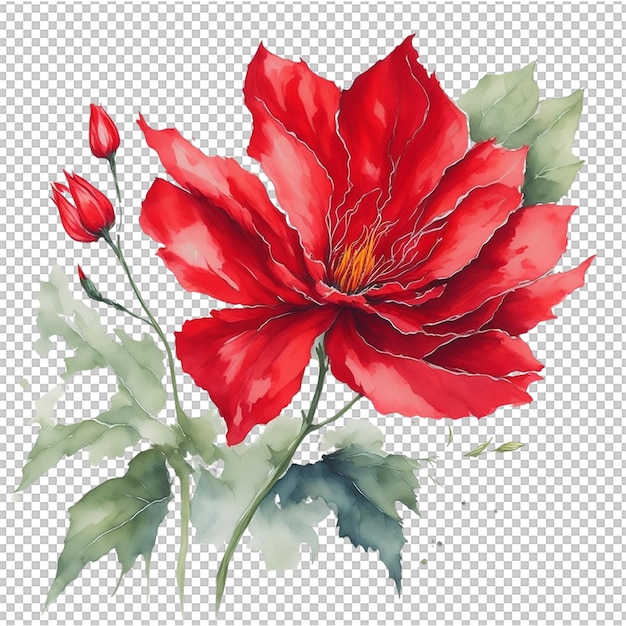 Flor de aquarela