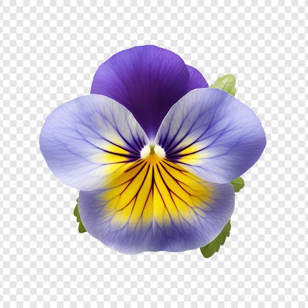 Flor de pansy isolada em fundo transparente