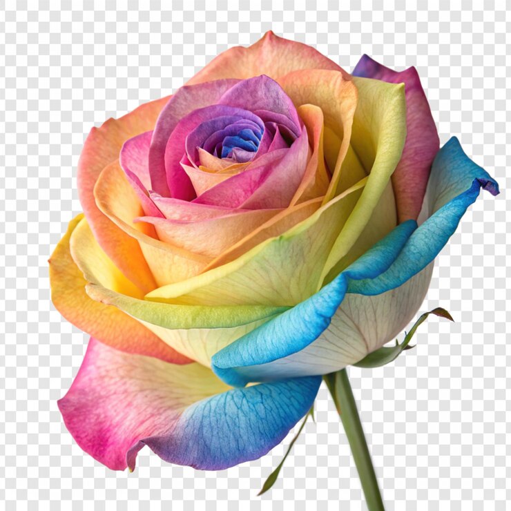 PSD flor de rosa png isolada em fundo transparente