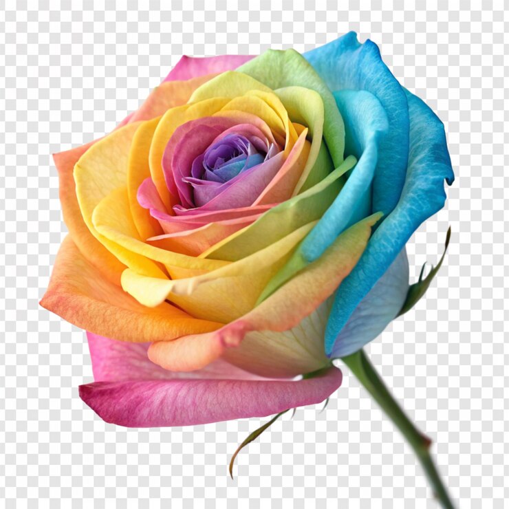 PSD flor de rosa png isolada em fundo transparente